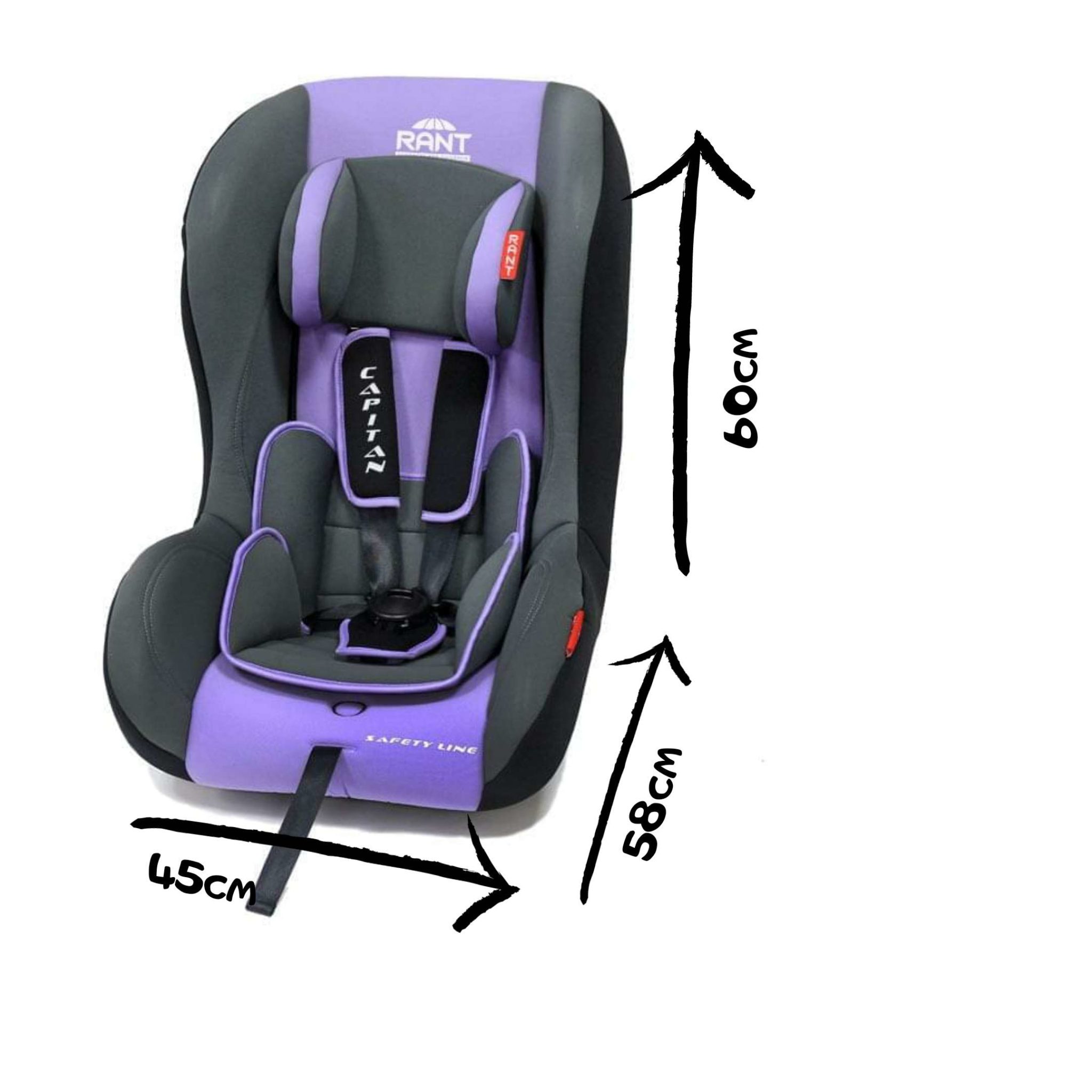 размер детского кресла для машины